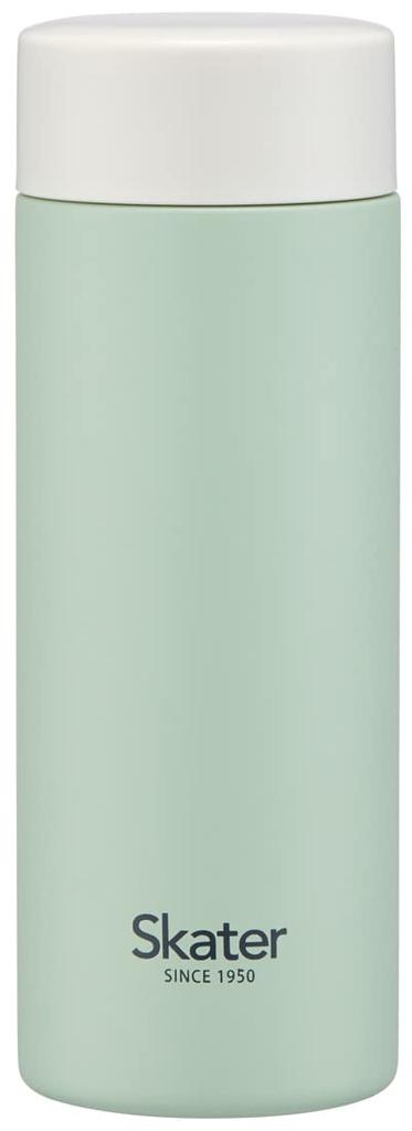 Skater Mug Dull Stainless Steel Water Bottle, Green, 300ml, Ultra-Lightweight Bottle, STYL3-A