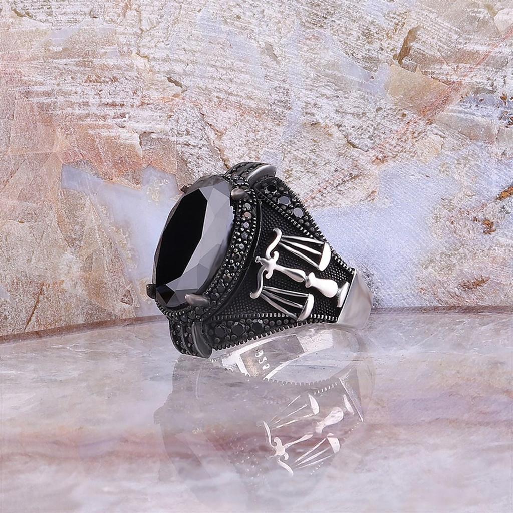 Мужское модное кольцо с выгравированным знаком зодиака Весы, аксессуар для него, стерлинговое серебро 925 пробы, мужские украшения