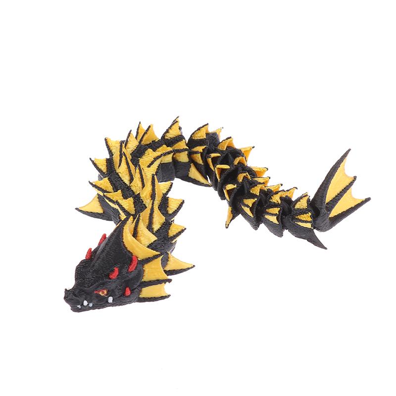 3D-печатное украшение дракона Дракон Креативные игрушки Веселый декор для дома и офиса Китайская фигурка дракона для детей от 6 лет