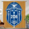 Легкие шторы Zeta Phi Beta для гостиной, затемняющие шторы, 2 шт., тюль для спальни, кухни