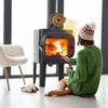 Алюминиевый 4-лопастной термоэлектрический вентилятор для камина-печи для циркуляции тепла от дровяной печи