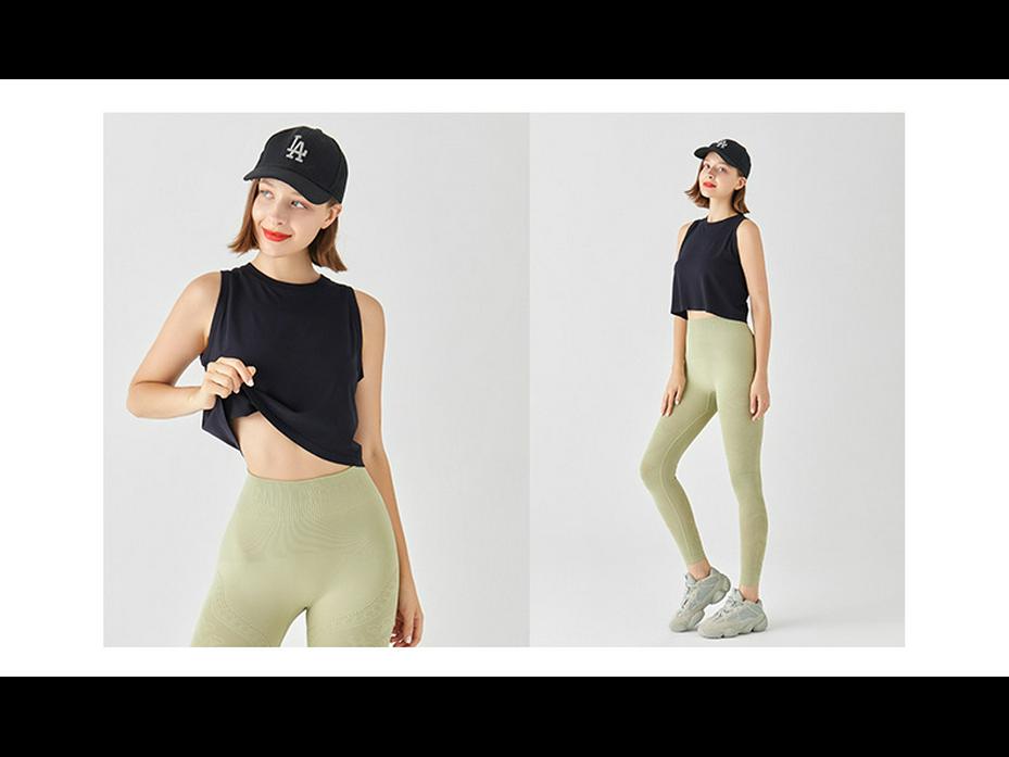 Женский быстросохнущий свободный топ для йоги — универсальная, впитывающая пот, дышащая футболка для весны и лета.