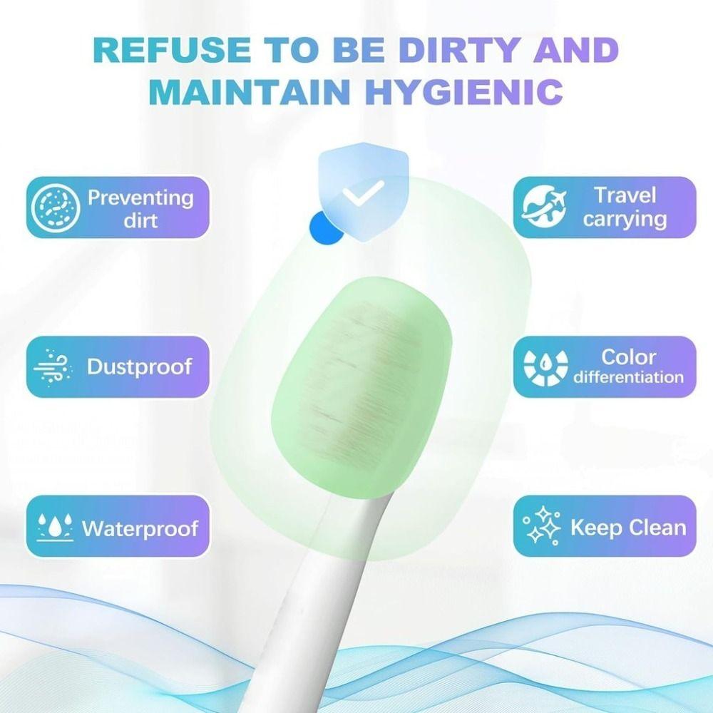 Reusable Toothbrush Cover Hook Toothbrush Dust Cover Durable Toothbrush Box