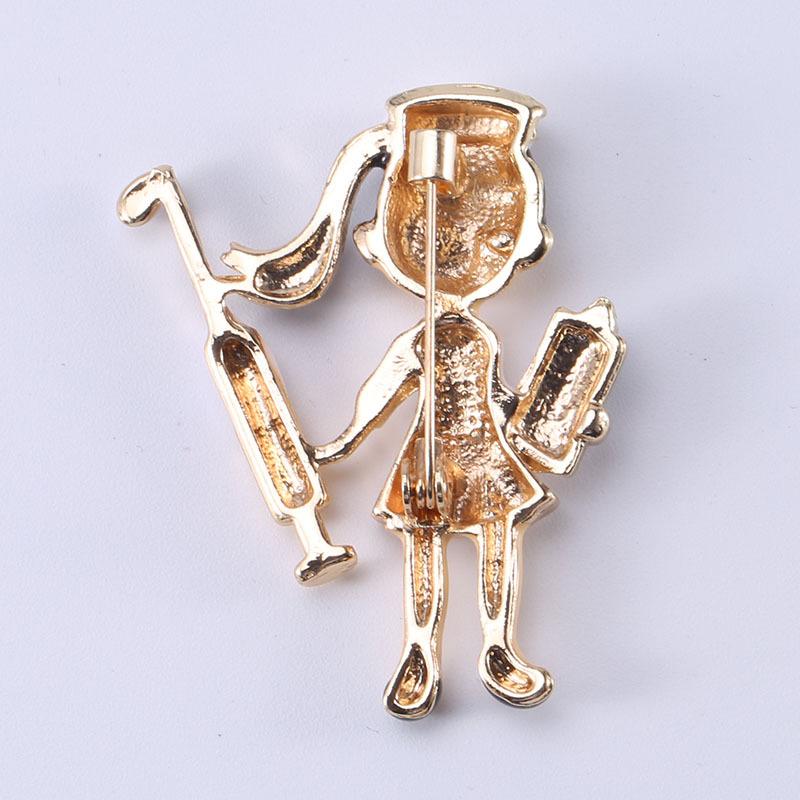 Модная мультяшная персонализированная брошь в виде медсестры, универсальная масляная женская одежда, аксессуары из сплава