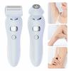 2-в-1 женская электробритва USB перезаряжаемая водонепроницаемая портативная дорожная бритва для лица, тела, зоны бикини, рук, ног, эпилятор, триммер