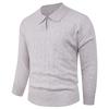 Autumn and Winter Polo Collar Knit Men's Jacket Loose Inner Base Top