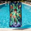 Ben 10 Cartoon Print Beach Towel Design, Soft, Lightweight. for Home Bathroom, Spa, Pool, Yoga, Surfing, Camping, Gift for Family, Friend