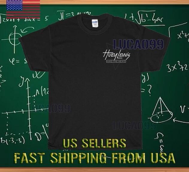 NEW SHIRT HUEY LEWIS AND THE NEWS WHITE RACING LOGO T shirt FUNNY SIZE S-5XL