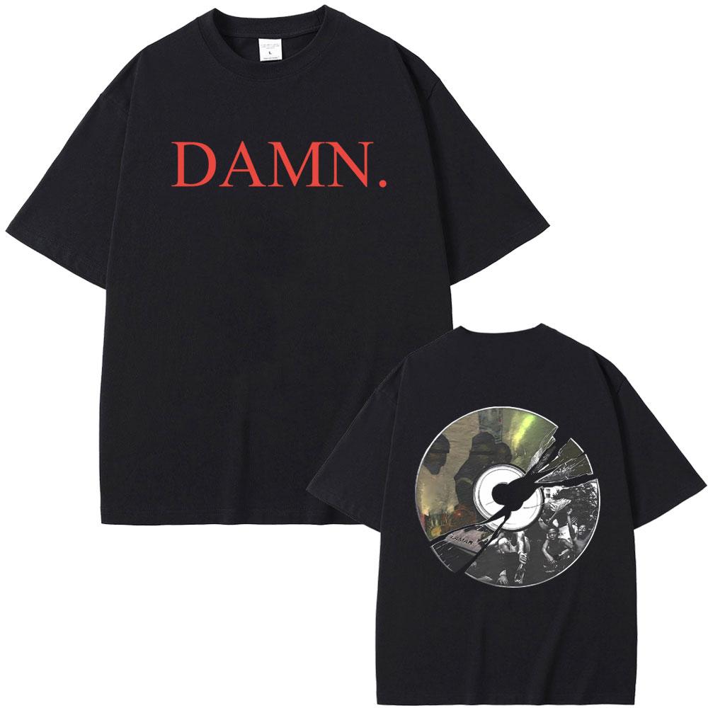 Rapper Kendrick Lamar DAMN To Pimp A Butterfly Mr. Morale & The Big Steppers Album Graphic Print Tshirt Male Hip Hop Casual Tees