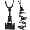 Plastic Portable Luminous Head 360 degrees  Rotating Fishing Rod Bracket Holder Back Hanging Stand