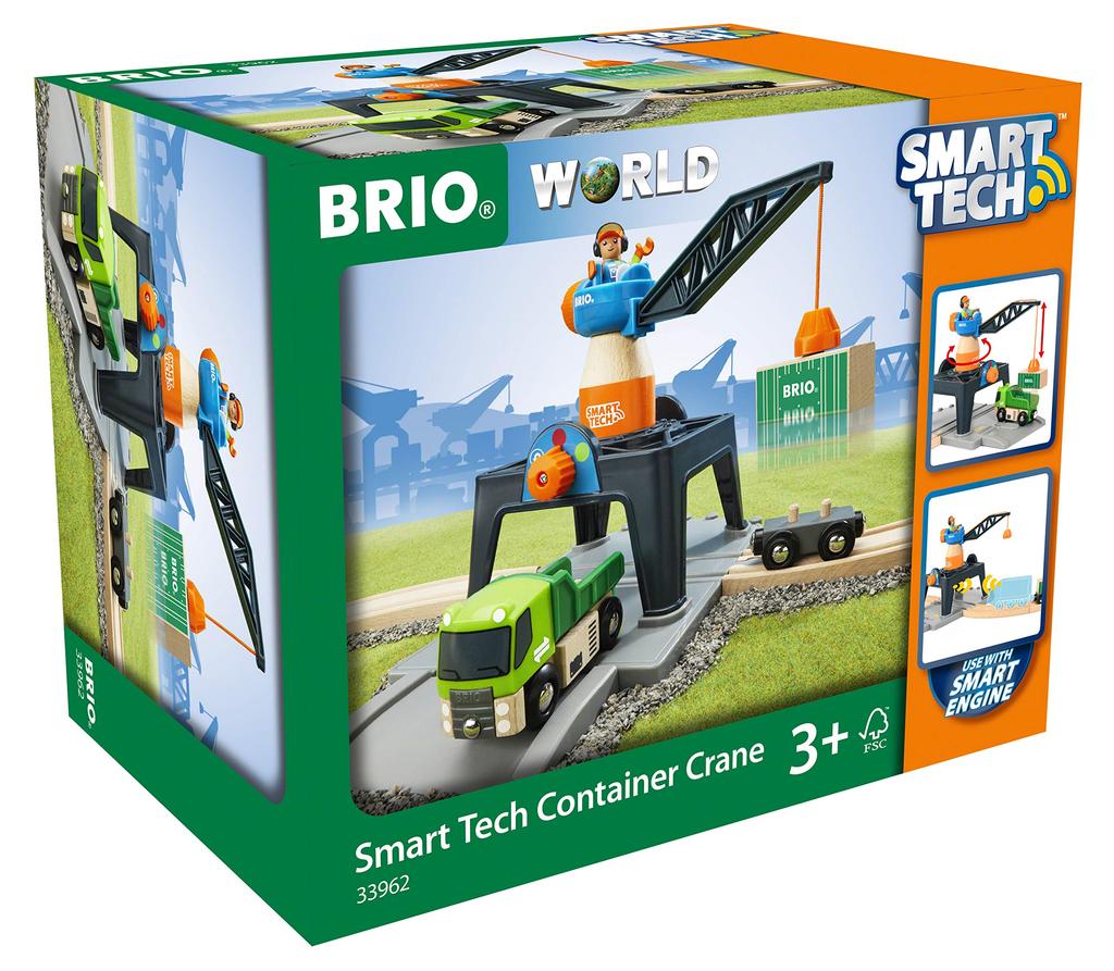 BRIO WORLD Smart Tech Башенный кран [Деревянная железная дорога] 33962