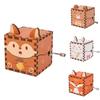 Деревянная музыкальная шкатулка-игрушка в форме животных (кролик, лиса, панда) для детей от 3 до 6 лет Подарок для девочек