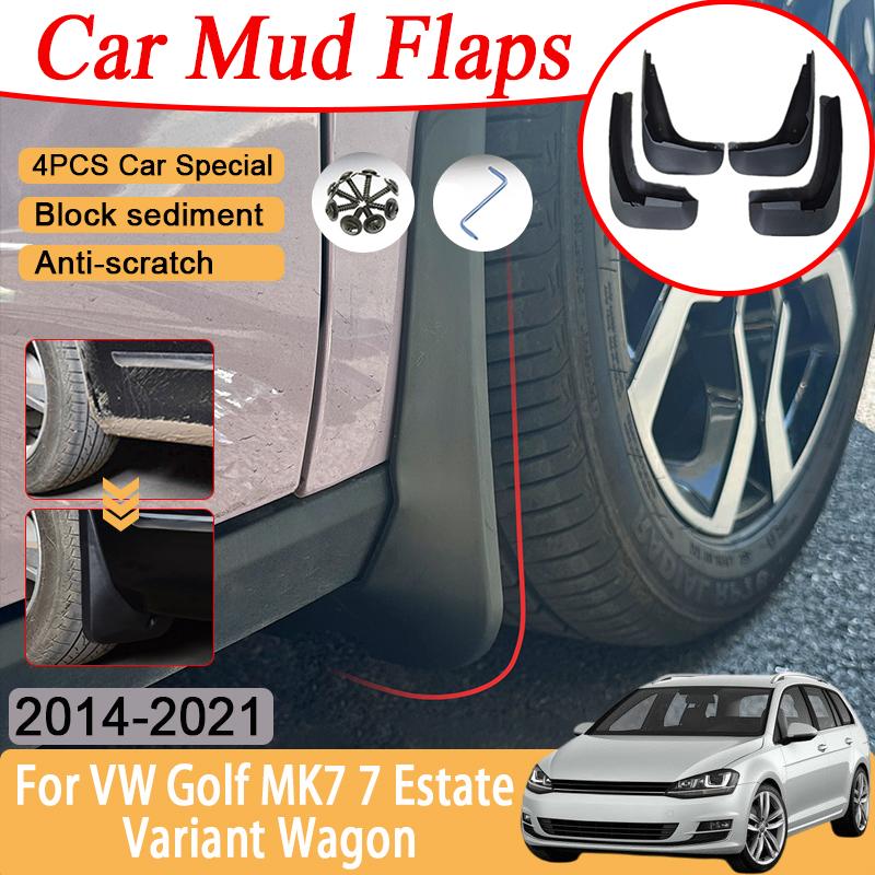 Car Mud Flaps For Volkswagen VW Golf MK7 Accessories 7 Estate Variant Wagon 2014~2021 Mudguards Splash Guards Front Wheel Fender