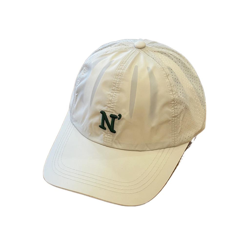 Letter N Embroidery Men Snapback Cap Candy Color Trucker Hat Simple Breathable Mesh Sunhat Outdoor