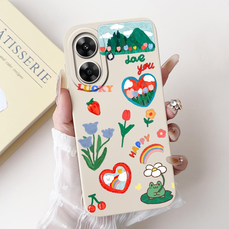 Для Realme Note 60 2024 Модный чехол с рисунком для Realme Note60 4G Мягкие силиконовые противоударные чехлы