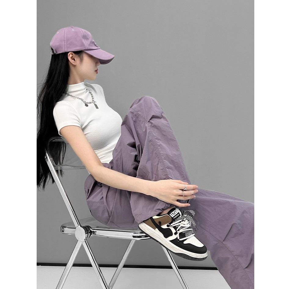 Летние свободные американские уличные танцы хип-хоп спортивные быстросохнущие рабочие брюки женские джазовые танцевальные брюки модный тонкий стиль