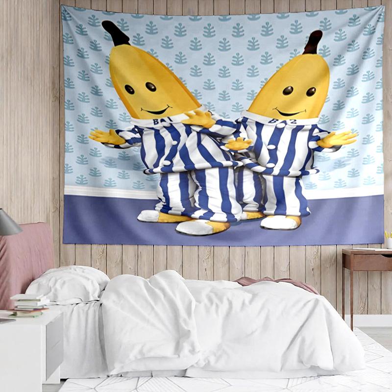 1PC Bananas In Pyjamas Classic Tapestry, Unique Design Tapestry, Suitable for Bedroom,Livingroom, Playroom,Heartwarming Holiday Gifts
