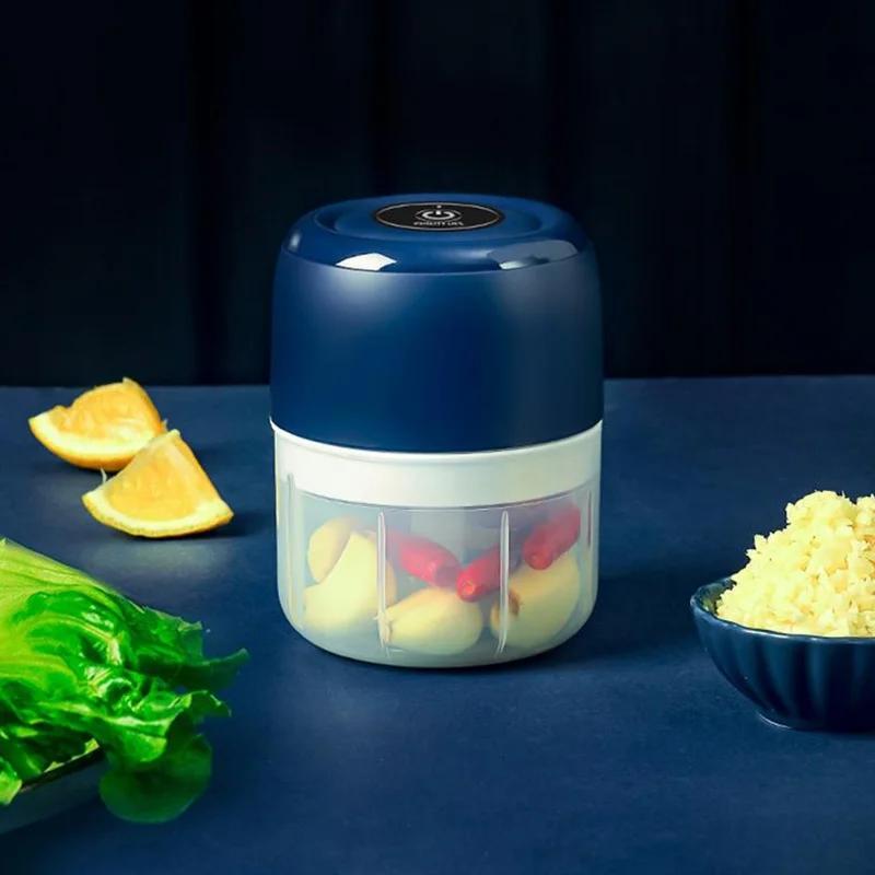 Xiaomi Electric Garlic Puree Machine, Garlic Grinder, Portable Rechargeable Meat Grinder, Vegetable Mixer, 250ML Kitchen Tool Grinder