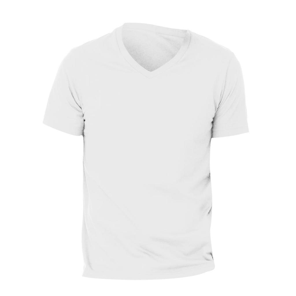 Canvas Mens Jersey Short Sleeve V-Neck T-Shirt