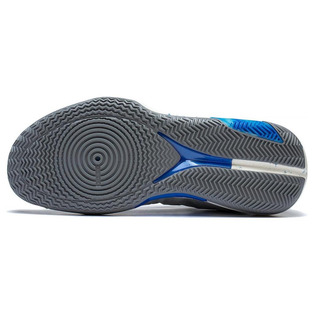 Баскетбольные кроссовки Li Ning Flash 9 Premium PRM с противоскользящим покрытием, прочные, низкие, мужские, серо-синие, ABAT023-3