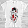 Japanese Girl With Snake And Roses Manga Anime Meme Funny Gift Tee T Shirt M1062