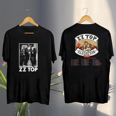 2025 ZZ Top The Elevation Canada Tour Футболка, Винтажная футболка ZZ Top
