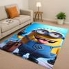 3D  Cute Minions Cartoon Christmas Gift Living Room Non-Slip Area Rug Carpet for Bedroom Playroom Sofa,Home Decor Doormat