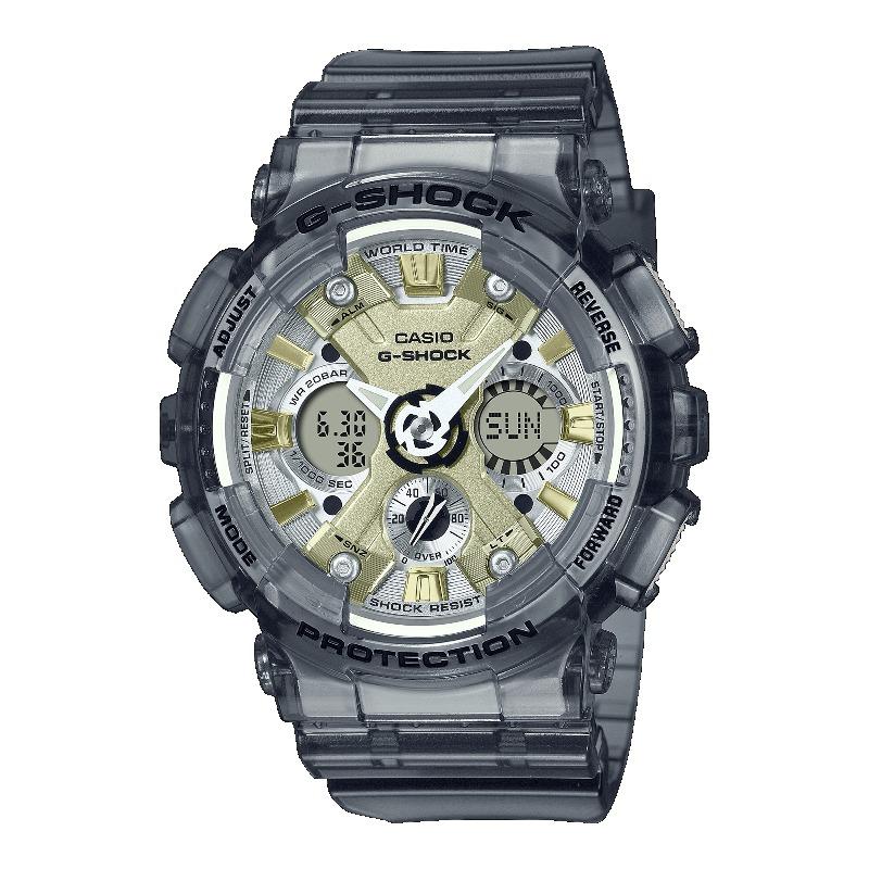 Casio Мужские часы G-SHOCK, смола, водостойкость 200 м, цифровые, ударопрочные, кварцевые, GMA-S120GS-8A