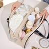 Double Layer Travel Toiletry Bag Transparent Cosmetic Bag Swimming Makeup Storage Bag  Women