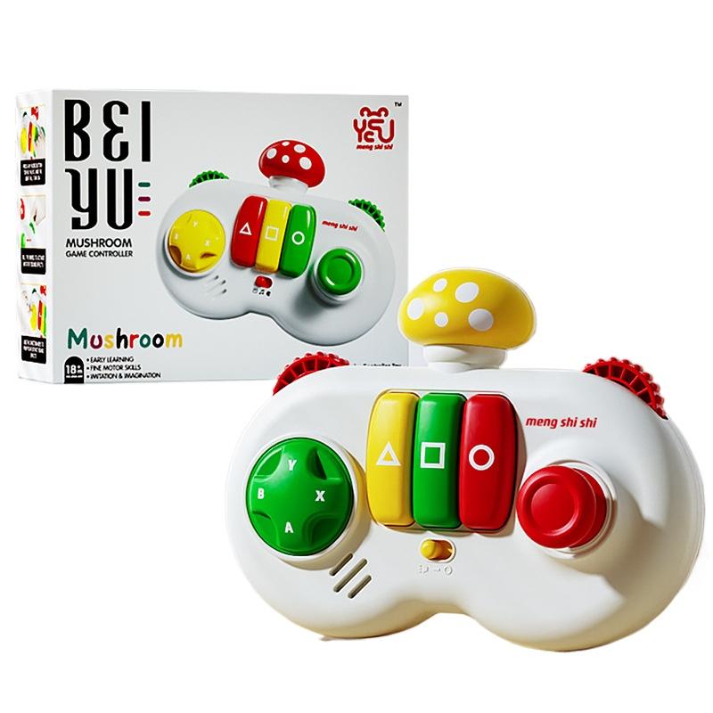 Световые и музыкальные развивающие доски для малышей, сенсорные игры Монтессори, кнопки, имитация контроллера, камера, пианино, образовательная дорожная игрушка, подарок