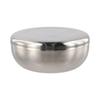 Round Korean Stainless Steel Bowl With Lid Children Bowl Tableware Rice Bowl Kimchee
