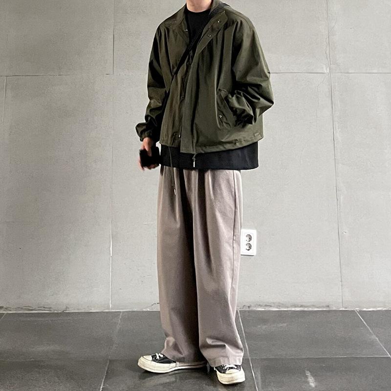 Мужская куртка с лацканами, весна и осень, корейский стиль, свободные тонкие топы, универсальные куртки, рабочие куртки