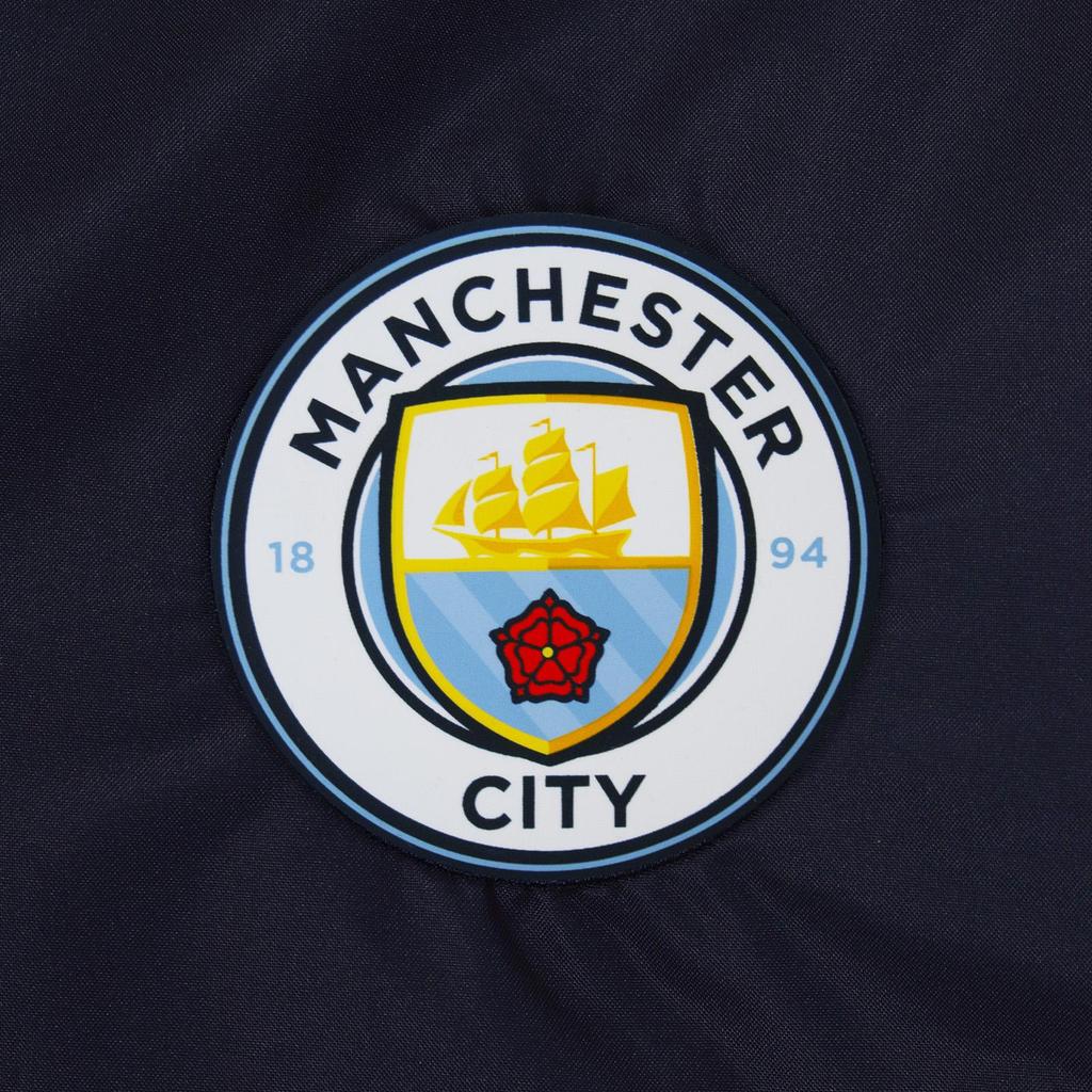 Manchester City FC Mens Crest Peaked Windbreaker