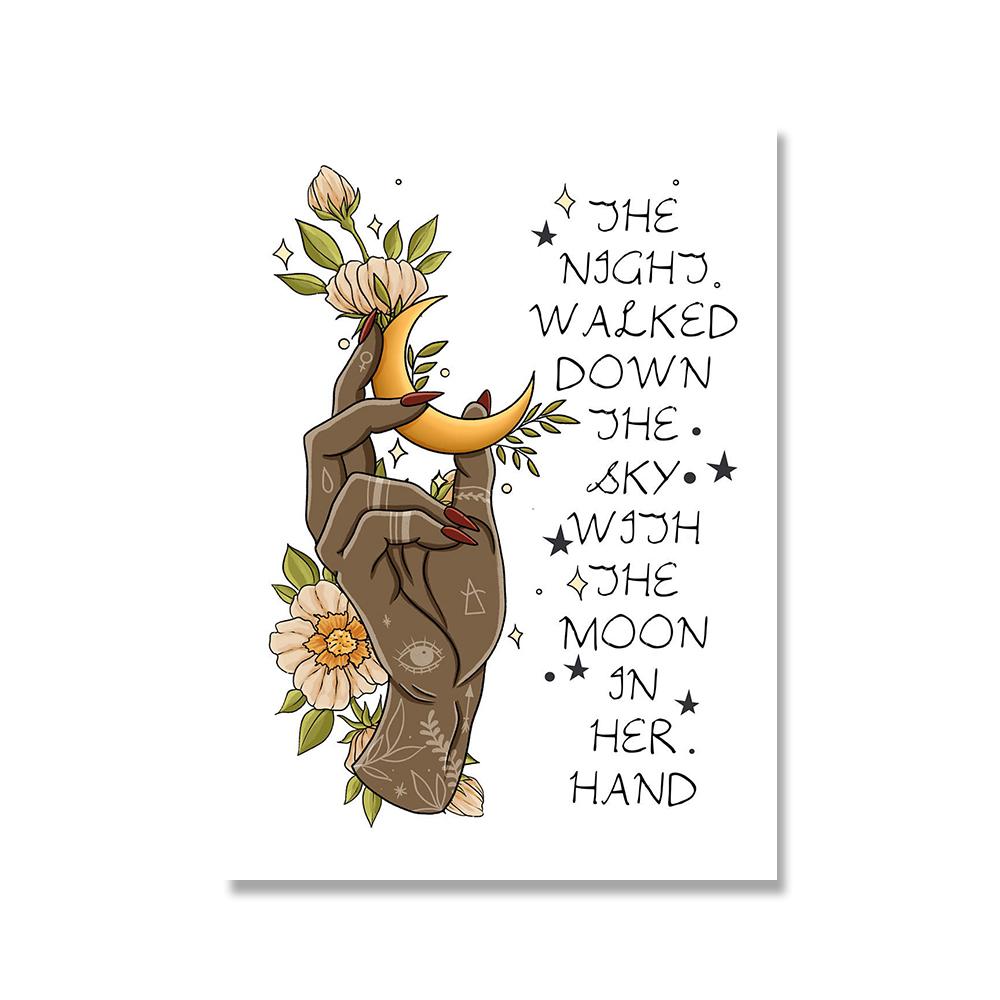 Ретро Девушка Йога Положительная Энергия Обнаженное Искусство Плакат Печать Женское Психическое Здоровье Абстракция Солнце Луна Холст Феминизм Тренажерный Зал Домашний Декор