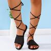 Fashion New Women's Black Luxury Square Headed Mesh Socks Mesh Feet Band Sandals Fashion Colorful Diamond Flat MS Slippers Sandals