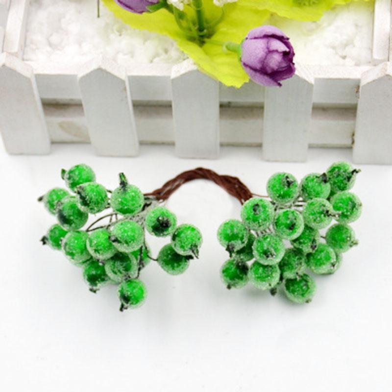 20 шт./пакет, креативная имитация пены, морозная осень, рождественские маленькие ягоды, сделай сам, украшения для волос ручной работы, аксессуары, цветочные трости, материал для венка