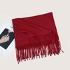 Autumn and Winter New Solid Color Scarf Imitation Cashmere Scarf Women's Warm Shawl Scarf