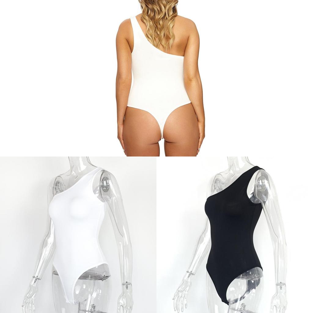 European Style Bodysuit With Asymmetric Design For Summer Party Wear Women
