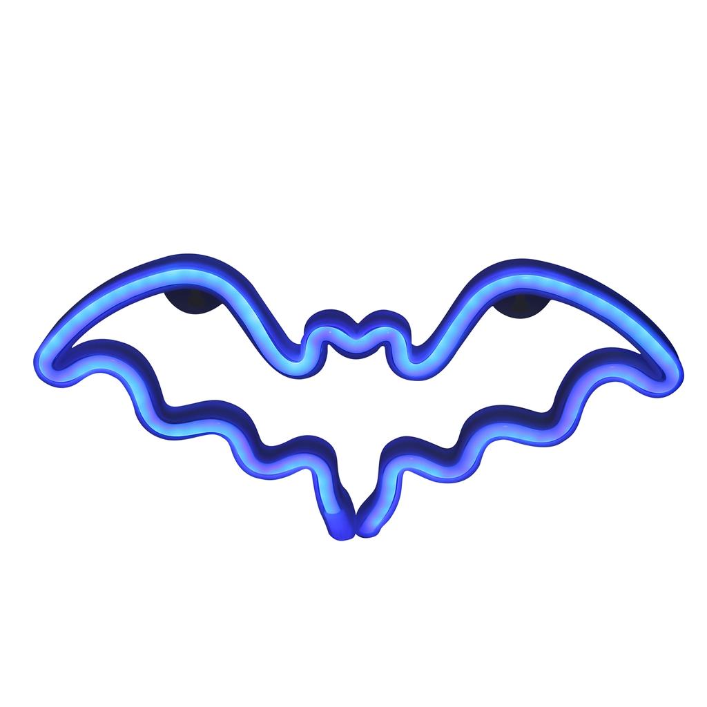 LED Neon Light Innovative Bat Shape Neon Sign Lamp for Holiday Christmas Party Decorations
