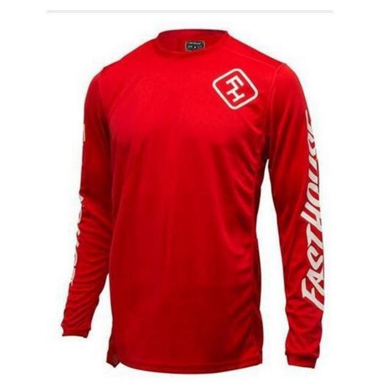 FASTHOUSE Mens Cycling Jersey Long Sleeve Quick Dry Mountain Bike Shirt Outdoor Offroad Riding