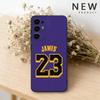 Чехол для телефона Баскетбольный L-Леброн Джеймс 23 для Samsung S26,25,24,21,22,23,30,20,Ultra,Plus,Fe,Lite Черный Мягкий Чехол
