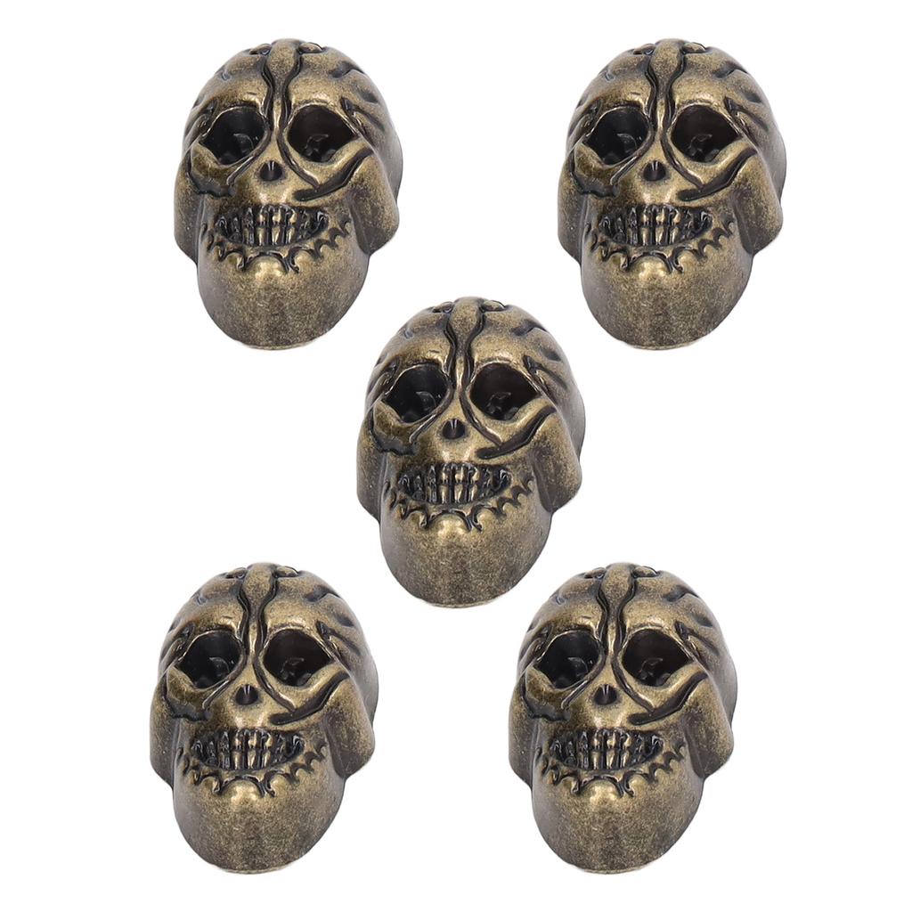 50 комплектов заклепок в виде черепа, одинарные, 25x16 мм, сделай сам, голова привидения, панк-стиль, гальванизированная цинковая кнопка в виде черепа из сплава