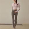 Женский фитнес-комплект Alo Yoga: Осенне-зимняя куртка для йоги и беговые брюки
