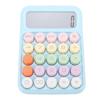 Colorful Calculator Standard 12 Digits Display Large Button Mechanical Keypad Calculator for Office School Sky Blue