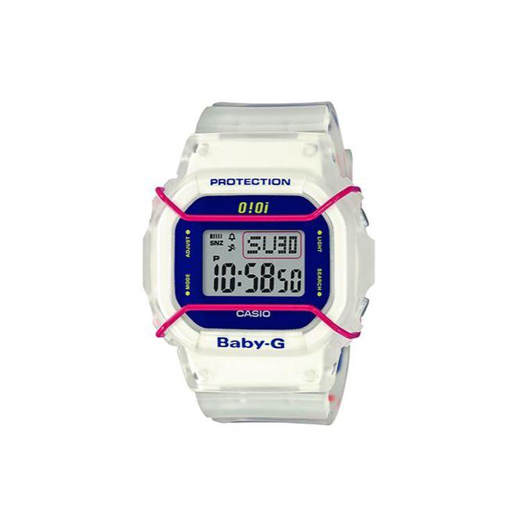 Casio Серия Baby-G 5252 Коллаборация Универсальный Яркий Цвет Блок-дисплей LCD Спортивные Водонепроницаемые Кварцевые Часы Женские Часы Серый BGD-560SC-7PR