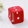 2Pcs 4cm Plush Dice Bed Hanging Toys Stuffed Cubes Car Decor Pendants Simulation Dice Toy