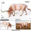Kids' Wild Animal Figures: Lion, Tiger, Cow, Goat, Rhino, Horse, Leopard, Elephant - Plastic Educational Toys