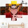 Japanese Anime Naruto 5 Pieces Poster Canvas Painting Naruto Scene Face Wall Art Modern Print For Fans Living Room Home Decor