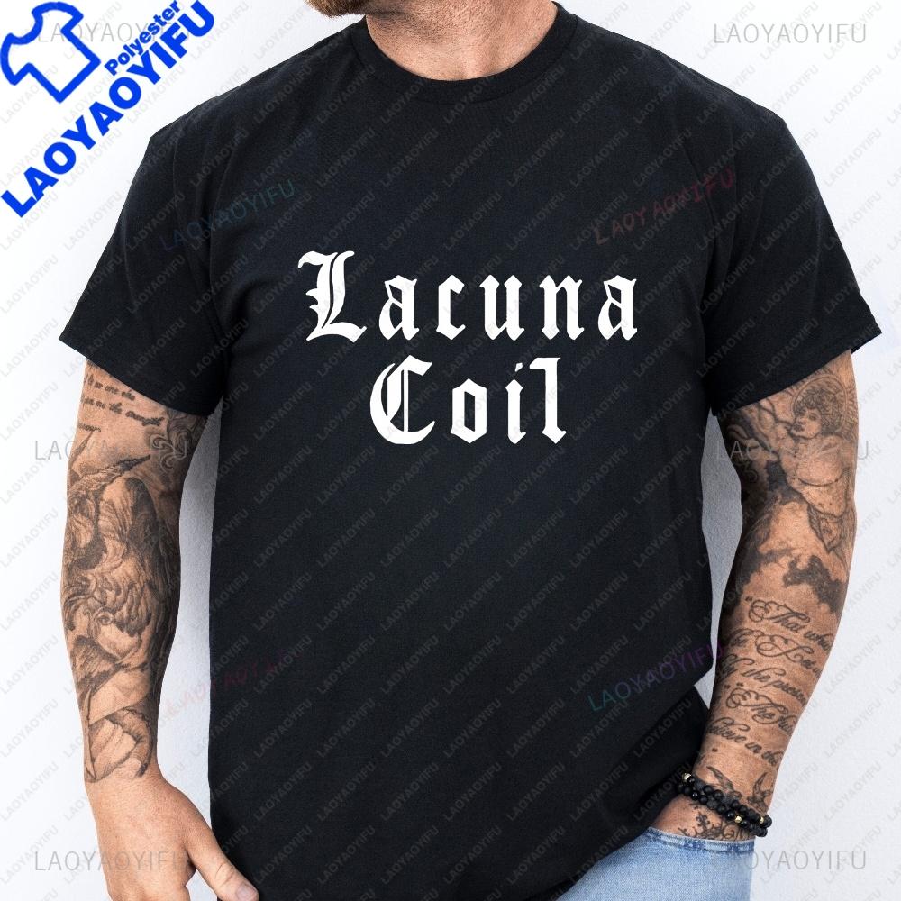 Streetwear Lacuna Coil Print Longsleeved Casual Shirt Suitable for Both Unisex and Unisex Featuring A Patterned Tshirt Design