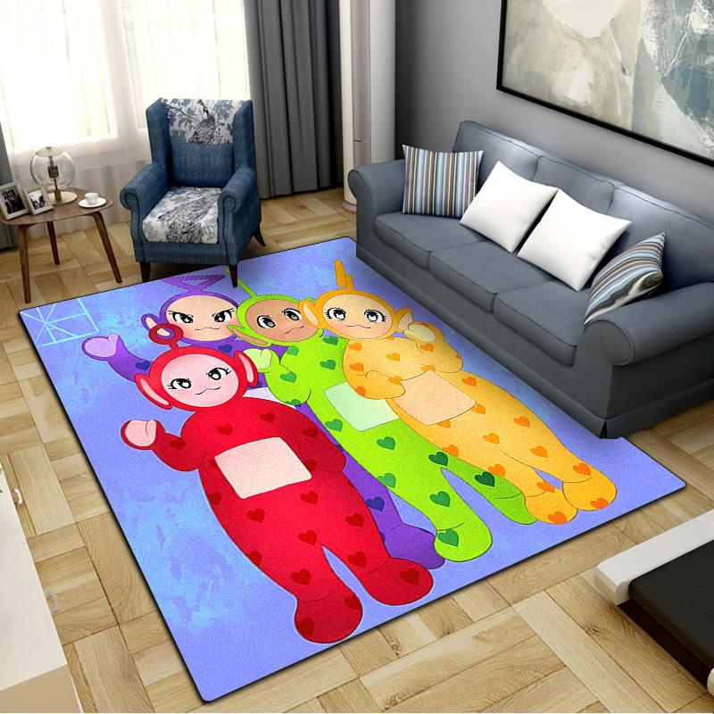 Teletubbies Carpet Rug for Living Room Bedroom Home Sofa Decoration,Kids play Non-slip Floor Mat